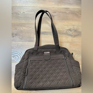 Brown Vera Bradley medium tote bag